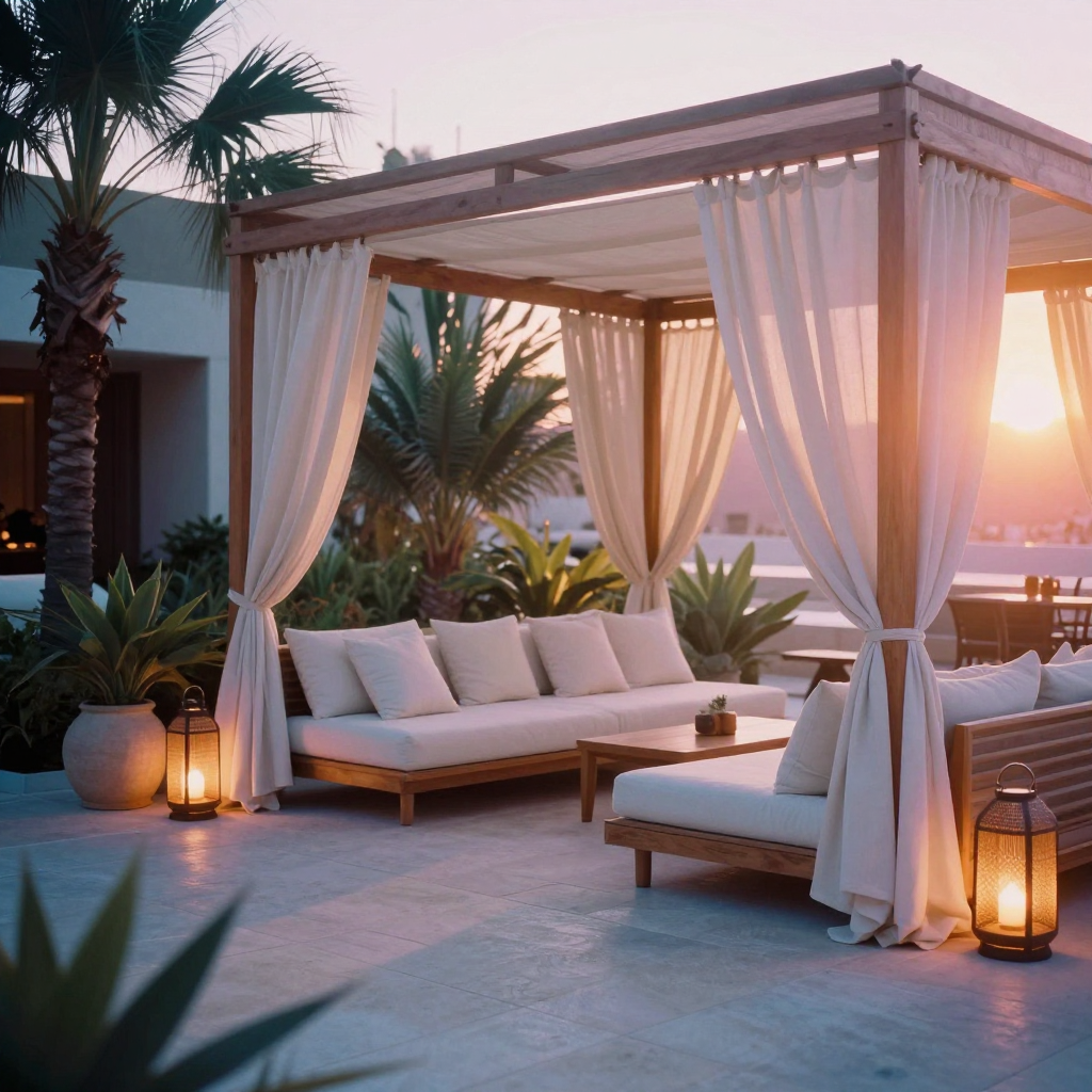 luxury resort style outdoor living space with neutral tones light stone flooring large lounge seati pmmz3vwhi06rr2vdhs06 0